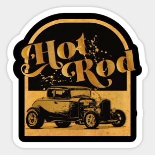 Hot Rod Vintage Sticker